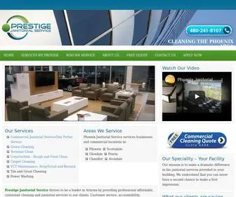 Prestigejanitorial.net(Prestige Janitorial Services offers full range of professional cleaning services including) Screenshot