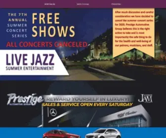 Prestigejazzontheriverwalk.com(Prestige Jazz on the Riverwalk) Screenshot