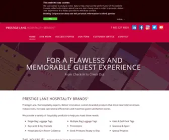 Prestigelane.com(Homepage of Prestige Lane Hospitality Brands) Screenshot