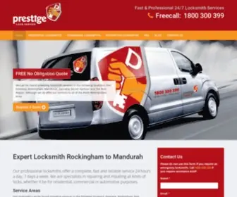 Prestigelock.com.au(Locksmith Rockingham) Screenshot