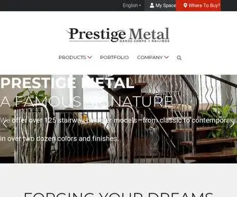 Prestigemetal.com(Barreaux et accessoires d'escaliers) Screenshot