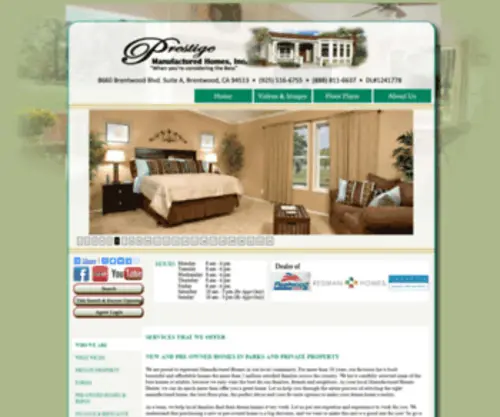 Prestigemh.com(Prestige Manufactured Homes) Screenshot