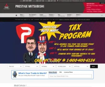 Prestigemitsubishiri.com(Prestige Mitsubishi) Screenshot