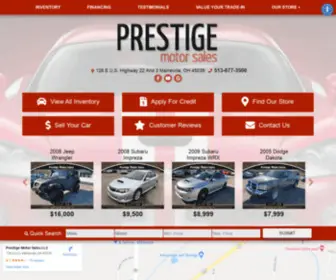 Prestigemotorsales.net(Prestigemotorsales) Screenshot