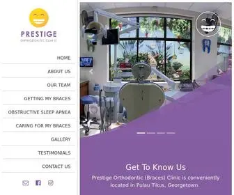 Prestigeortho.com.my(Prestige Orthodontic (Braces) Clinic) Screenshot