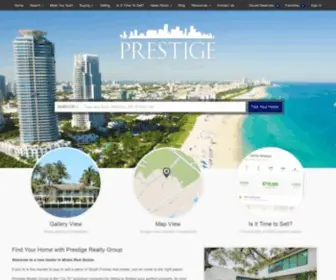 Prestigergmiami.com(Miami Area Real Estate) Screenshot