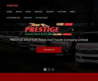 Prestigeshuttles.co.ke(Prestige Shuttles Tours and Travels Company Limited) Screenshot