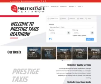 Prestigetaxisheathrow.com(Heathrow Airport Taxi Transfers Services) Screenshot