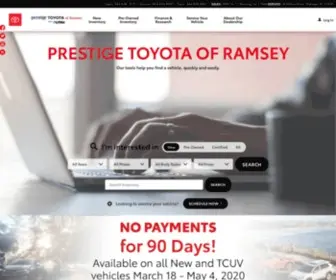 Prestigetoyota.com(Prestige toyota of ramsey) Screenshot