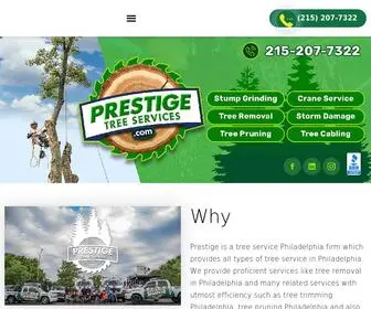 Prestigetreeservices.com(Tree Service Philadelphia Area) Screenshot