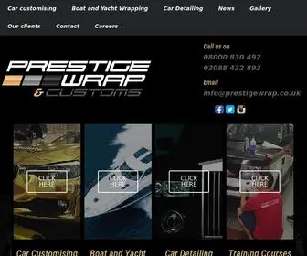 Prestigewrap.co.uk(Prestige Car Wrap & Customs) Screenshot