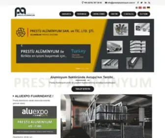 Prestijaluminyum.com.tr(Prestij Alüminyum) Screenshot