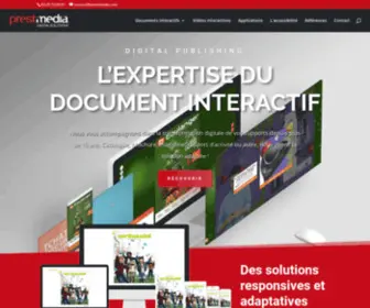 Prestimedia.fr(Digital solutions) Screenshot