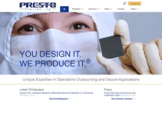 Presto-ENG.com(Presto Engineering) Screenshot