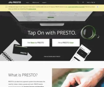 Prestocard.ca(Hello PRESTO) Screenshot