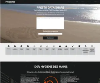 Prestodatashare.com(Presto Data Share) Screenshot