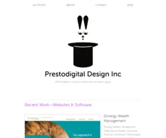 Prestodigital.net(Prestodigital Design Inc) Screenshot