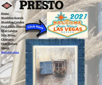 Prestoframe.com(Presto Frame and Moulding) Screenshot