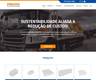 Presto.ind.br(PRESTO Blocos e Pisos de Concreto) Screenshot