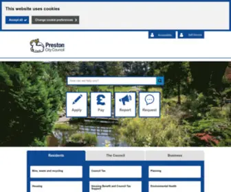 Preston.gov.uk(Preston City Council) Screenshot