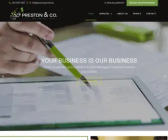 PrestoncPa.com.au(Preston & Co) Screenshot