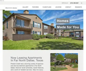 Prestoncreekapts.com(Apartments In Far North Dallas) Screenshot