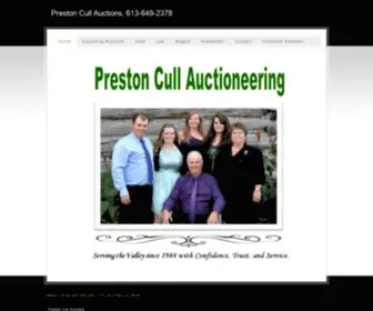 Prestoncull.com(Preston Cull Auctions) Screenshot