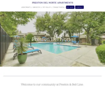 Prestondelnorte.com(PRESTON DEL NORTE APARTMENTS) Screenshot