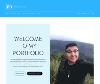 Prestondiaz.com(Portfolio Home) Screenshot