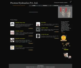 Prestonhydraulics.net(Hydraulic Components) Screenshot