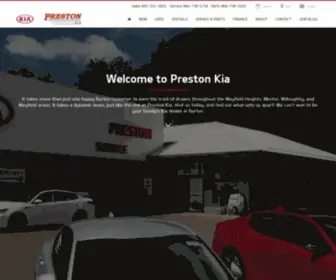 Prestonkia.com(Preston Kia) Screenshot