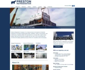 Prestonrefrigeration.com(Preston Refrigeration) Screenshot