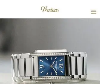 Prestonsdiamonds.co.uk(Luxury Wristwatches and Jewellery) Screenshot