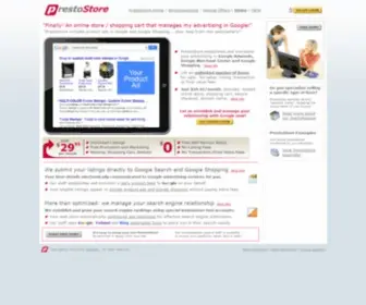 Prestostore.com(Open Your Own Online Web Store with PrestoStore) Screenshot