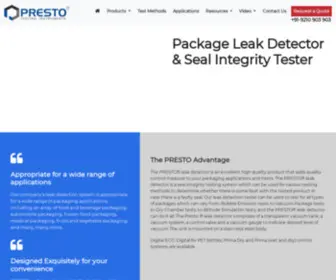 Prestotesting.com(Prestotesting) Screenshot