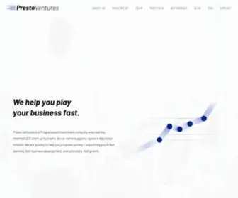 Prestoventures.com(Presto ventures) Screenshot