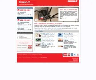 Prestox.com(Commercial & Residential Pest Control Services) Screenshot