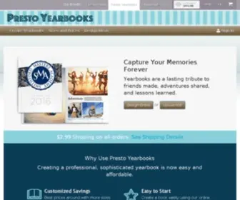 Prestoyearbooks.com(Online Yearbook Printing) Screenshot