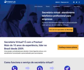 Prestus.com.br(Secretária virtual) Screenshot