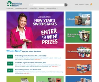 Prestwickhouse.com(Everything for the English Classroom) Screenshot