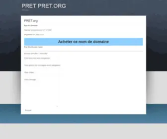 Pret.org(Pret) Screenshot