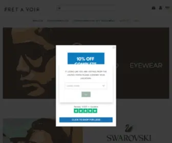Pretavoir.de(The Home Of Luxury Eyewear) Screenshot