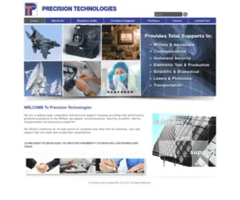 Pretech.com.sg(Precision Technologies Pte Ltd) Screenshot