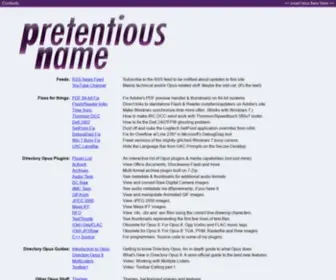 Pretentiousname.com(Pretentious Name) Screenshot