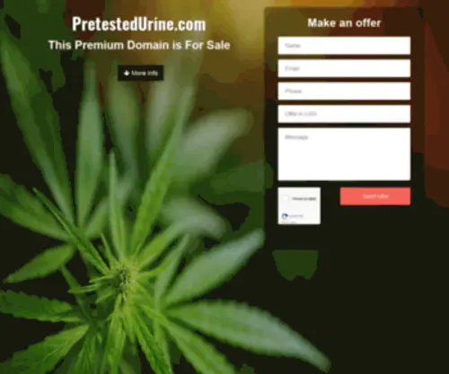 Pretestedurine.com(Pass a drug test and protect your privacy with our drug free urine substitution system) Screenshot