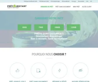 Pretinstant.com(Prêt Instant) Screenshot