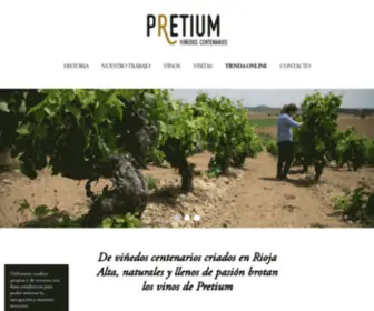 Pretiumbodega.com(Pretium Viñedos Centenarios) Screenshot