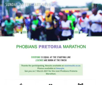 Pretoriamarathon.co.za(Phobians Pretoria Marathon) Screenshot