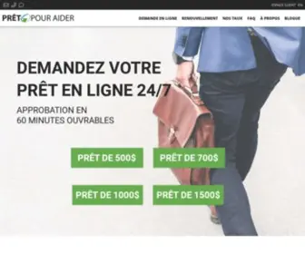 Pretpouraider.com(Prêt en ligne) Screenshot