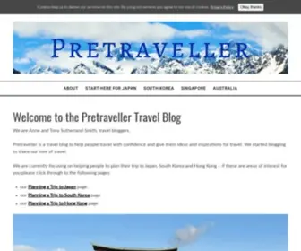 Pretraveller.com(Home Page) Screenshot